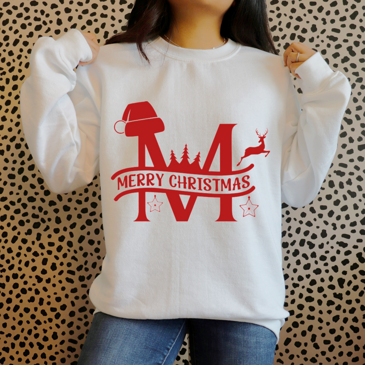 Merry Christmas Monogram Sweatshirt