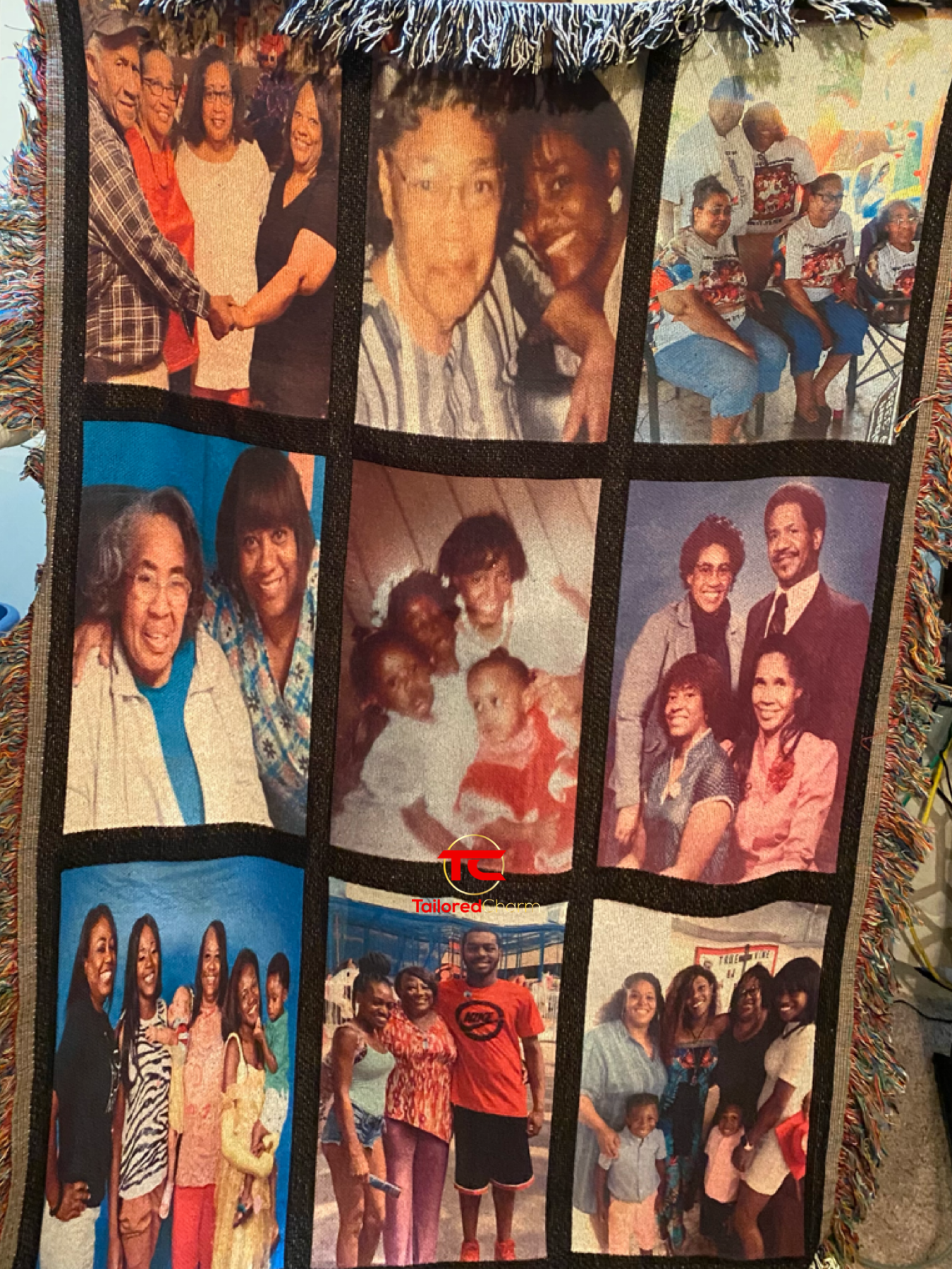 9 Photo Personalized Blanket