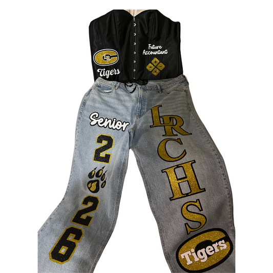 Custom Senior Corset & Jeans