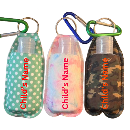 Personalized Sanitizer Key Pouch