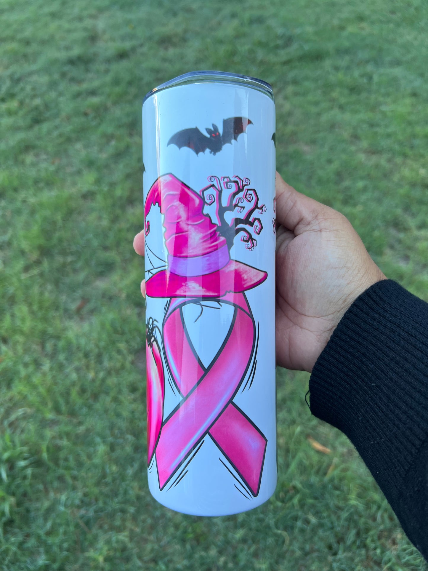 BOO Breast Cancer Tumbler