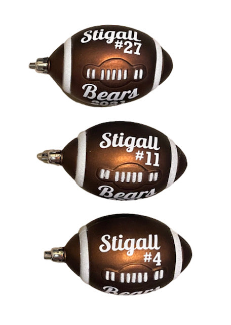 Personalized Football ornament